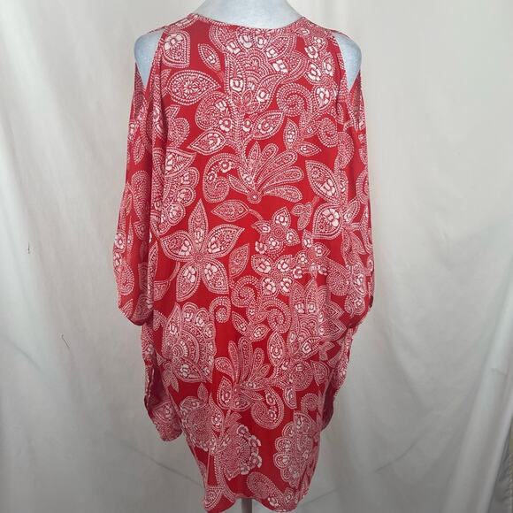 Show Me Your Mumu Red White Coastal Cruise Vacation Kaftan Tunic Top NWOT Size S - Picture 7 of 13